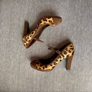 ❌SOLD❌ Ralph Lauren Leopard CalfHair/Suede Heels
